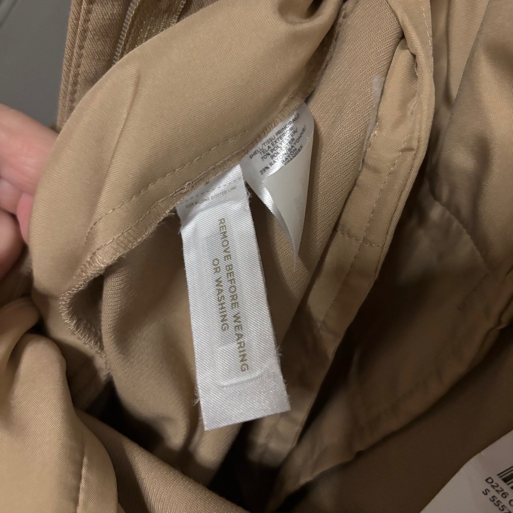 Ann Taylor The Paperbag Ankle Pant New Trousers / Pants Tan Pleated Size 14 - Picture 10 of 14